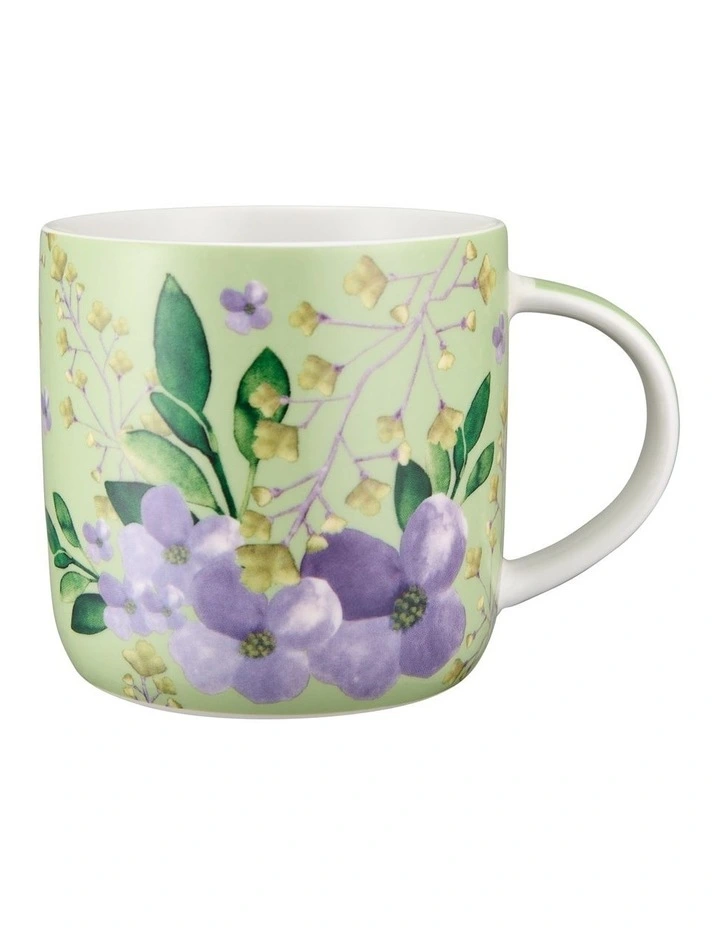 Bouquet Mug Gift Boxed 480ml in Green