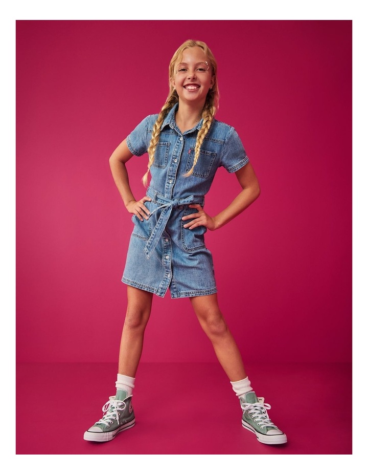Utility Dress with Belt in Vibe Check