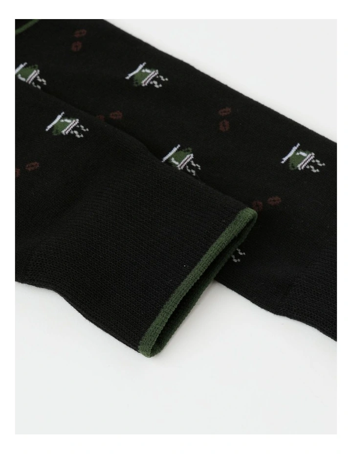 Coffee Socks in Black