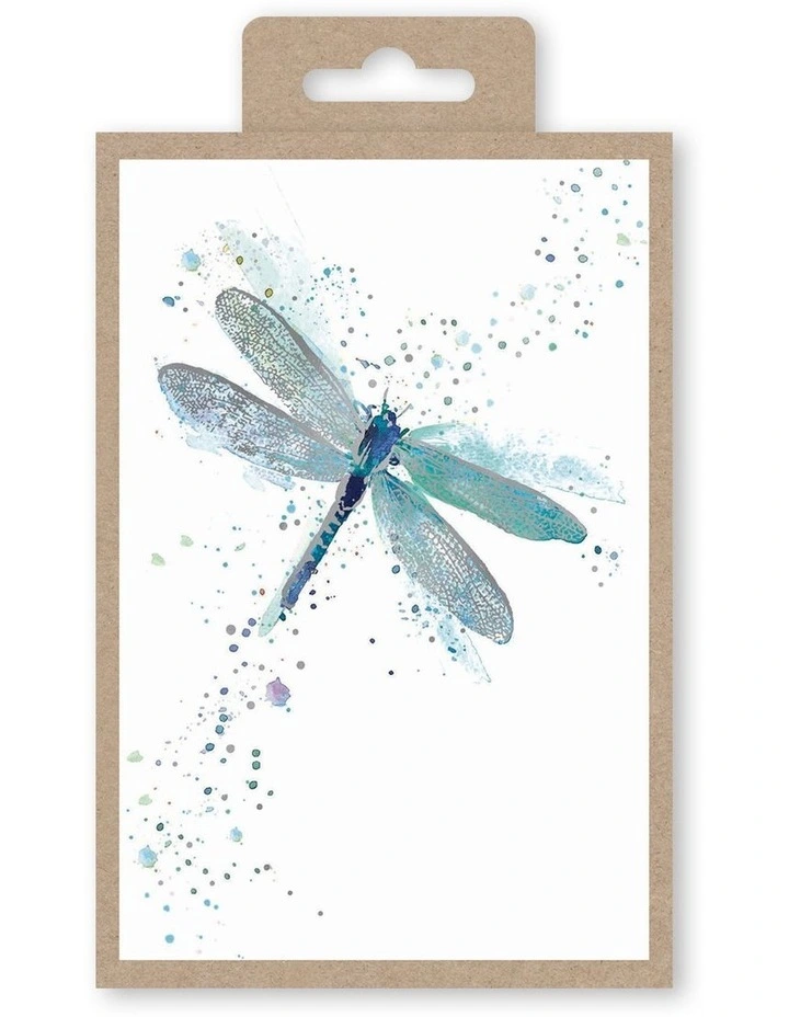 Note Cards Box of 10 in Dragonfly