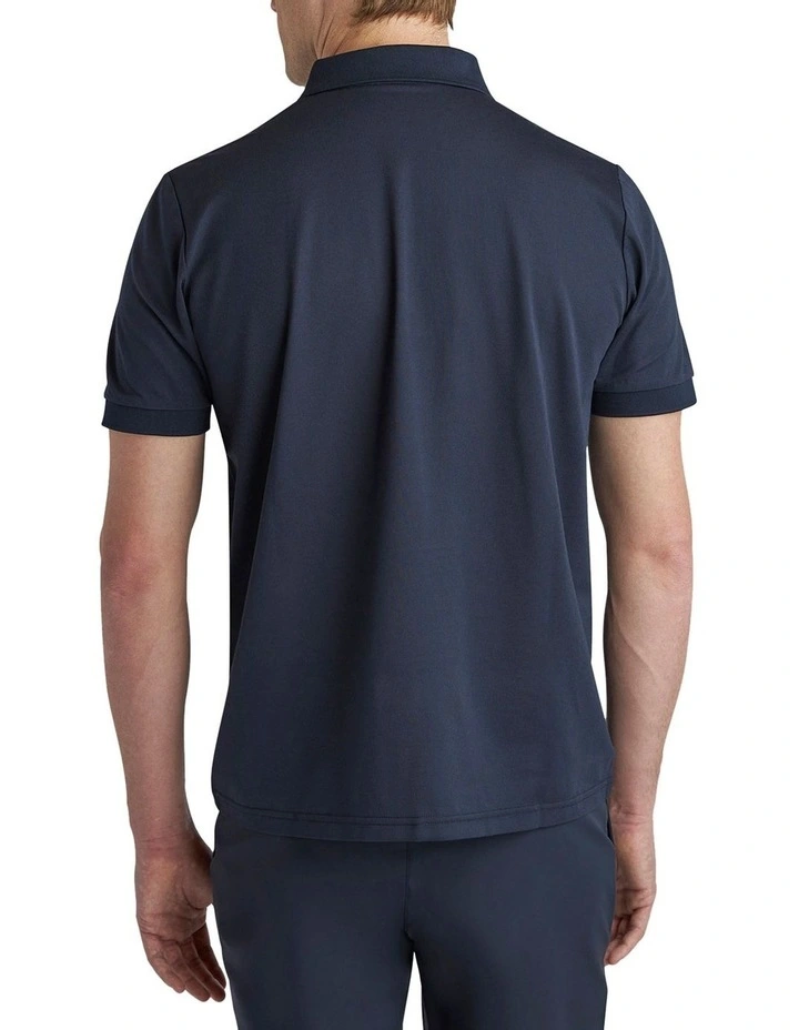 Highland Short Sleeve Polo T-shirt in Navy