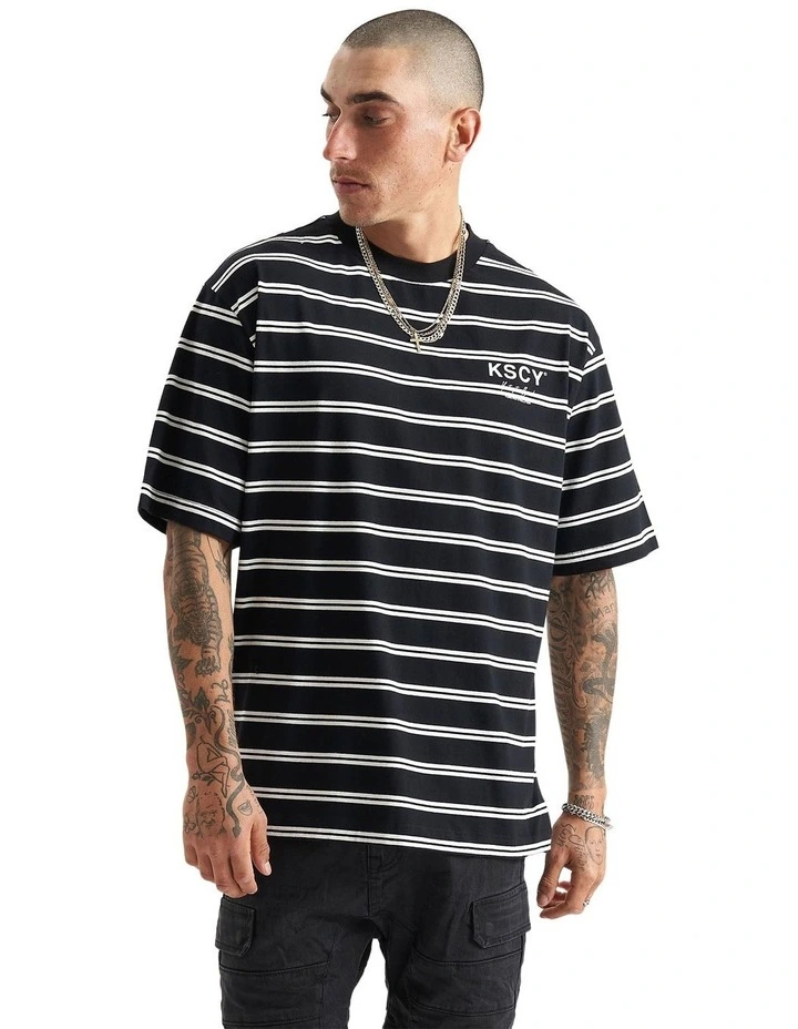 Lorenzo Heavy Oversized Tee in Multi
