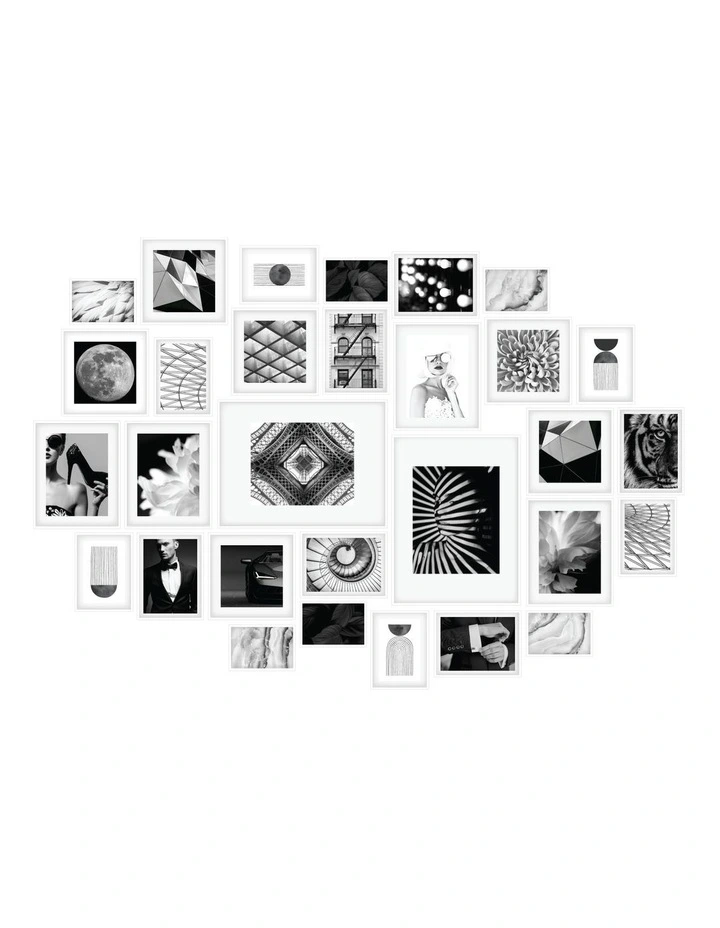 Pack of 30 Frame in White