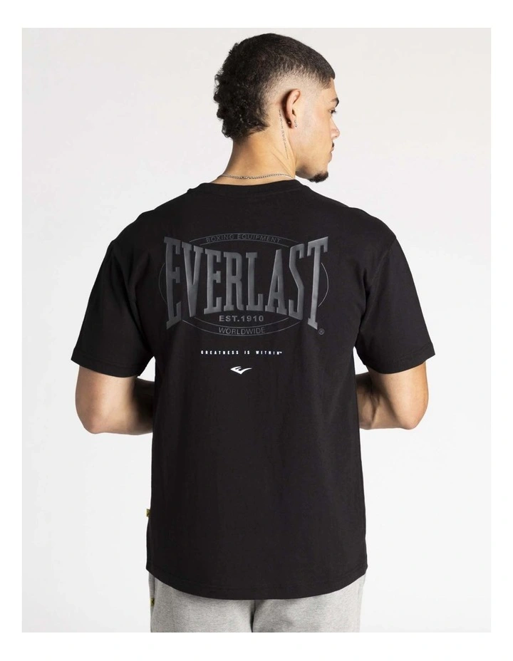 Worldwide Jersey Crew Tee in Black