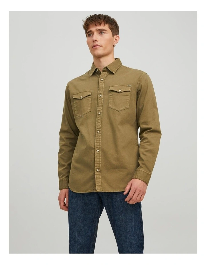 Sheridan Denim Shirt in Khaki