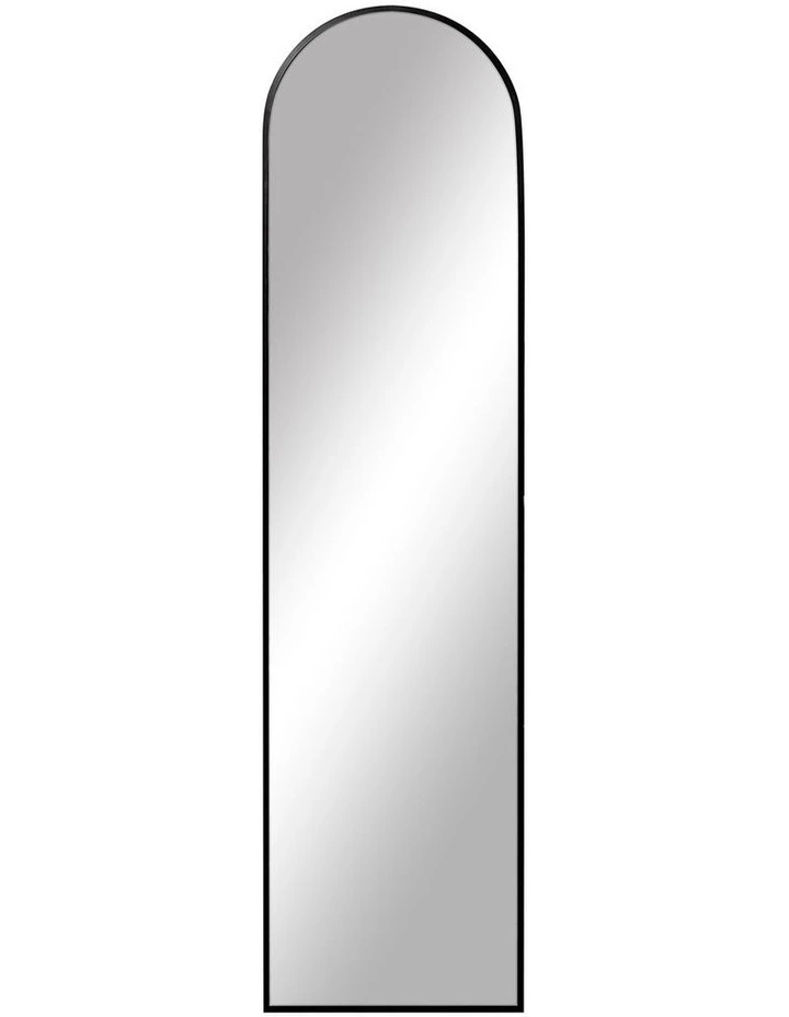 Cindy Arched Leaning Wall Mirror 120cm in Black