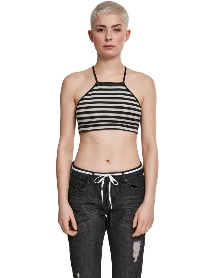 Triangle Top in Black/Grey