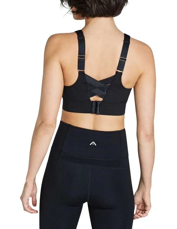 Zen High Impact Sports Bra in Black