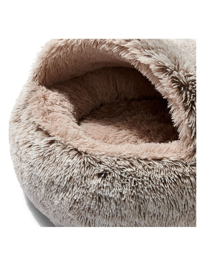 Hoodie Cuddler Bed in Brown
