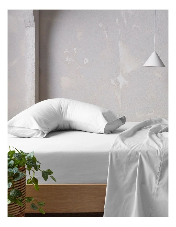 300TC Australian Superfine Cotton U-Shaped Pillowcase in White
