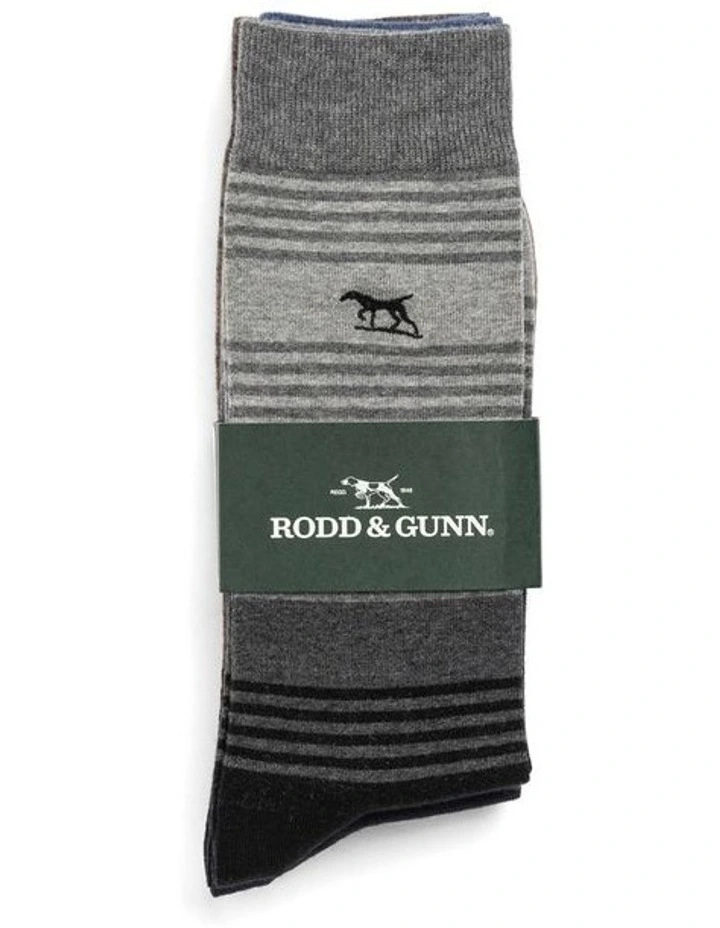 Stratford Stripes Socks 3 Pack in Multi