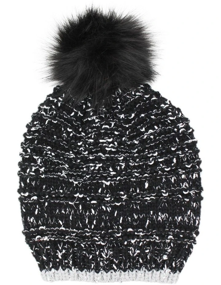 Rosalee Beanie in Black Mix