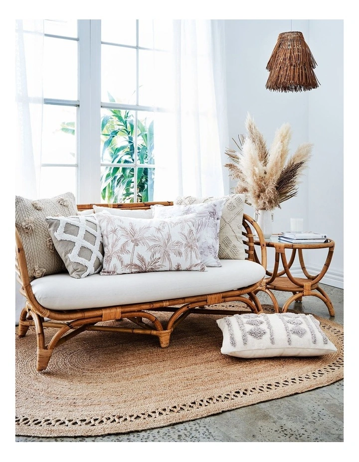 Boho Oval Jute Braided Rug 160x230cm in Natural