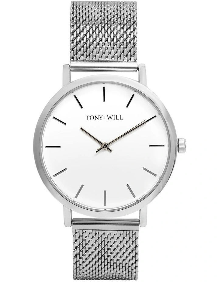 Classic Mesh Watch in Silver
