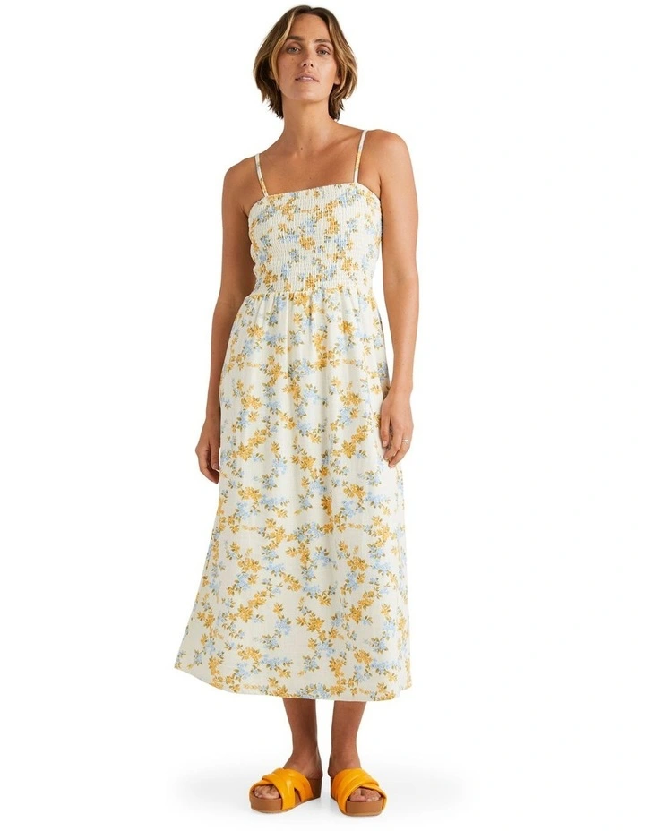 Soft Sun Vacay Dress in Yellow