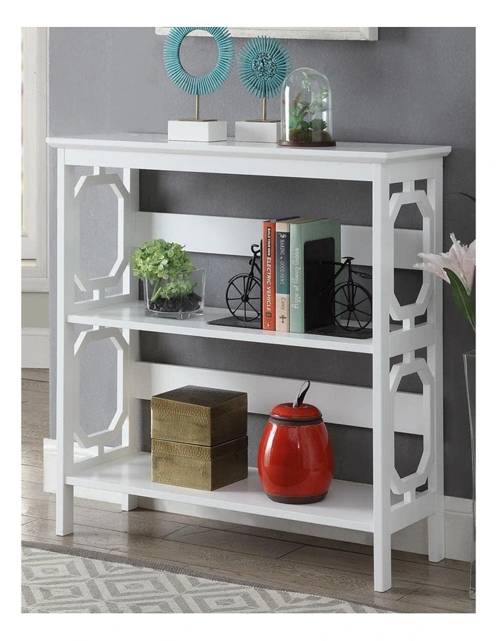 Omega 3 Tier Bookcase in White