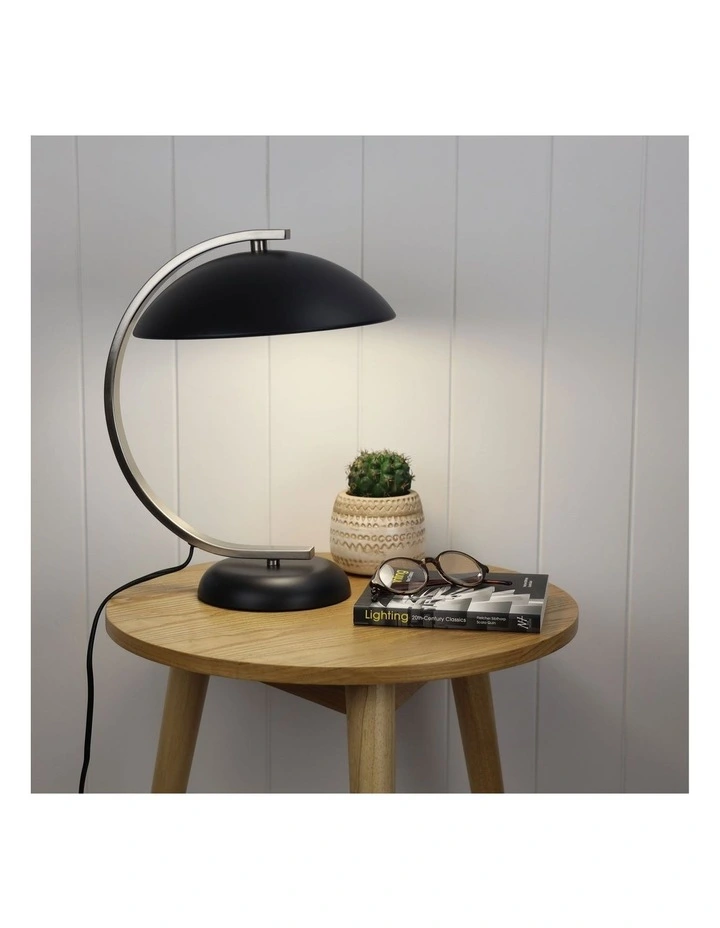 Deco Table Lamp Brushed Chrome