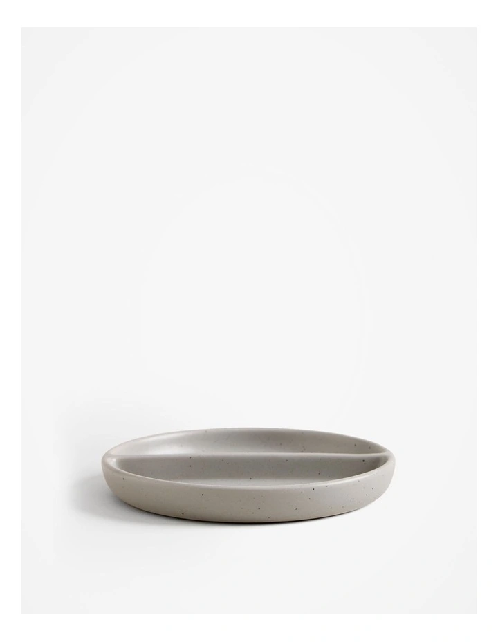 Tapas Divided Dish in Pale Grey
