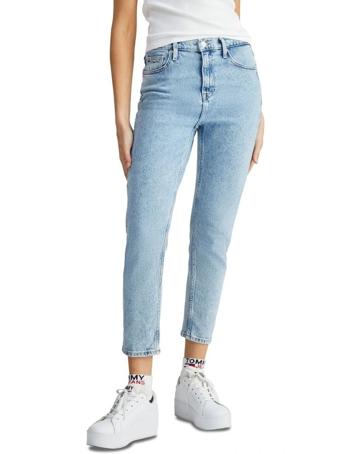Izzie High Rise Ankle Jeans in Blue