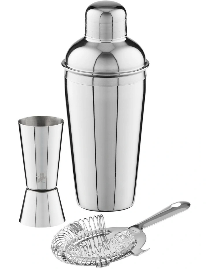 Cocktail & Co Cocktail Set 500ML Set of 3 Stainless Steel Gift Boxed