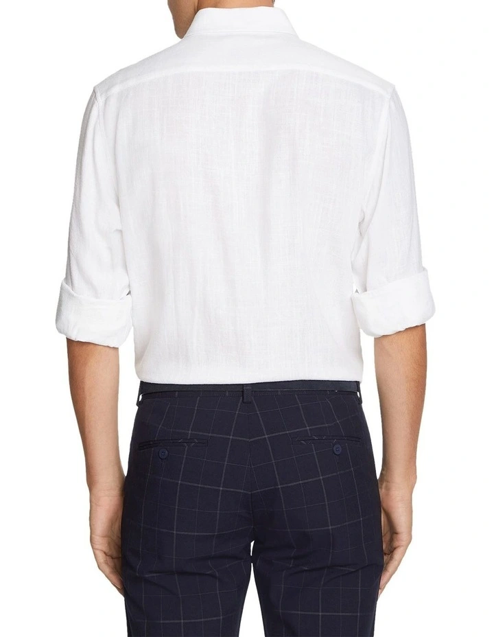Vincent Viscose Shirt in White