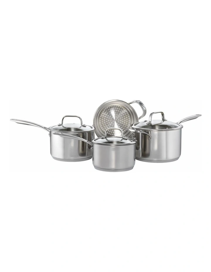 Cookware Set of 4 Piece in Stainless Steel