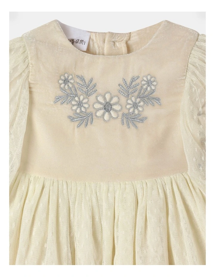 Zoe Tutu Dress and Headband In Cream