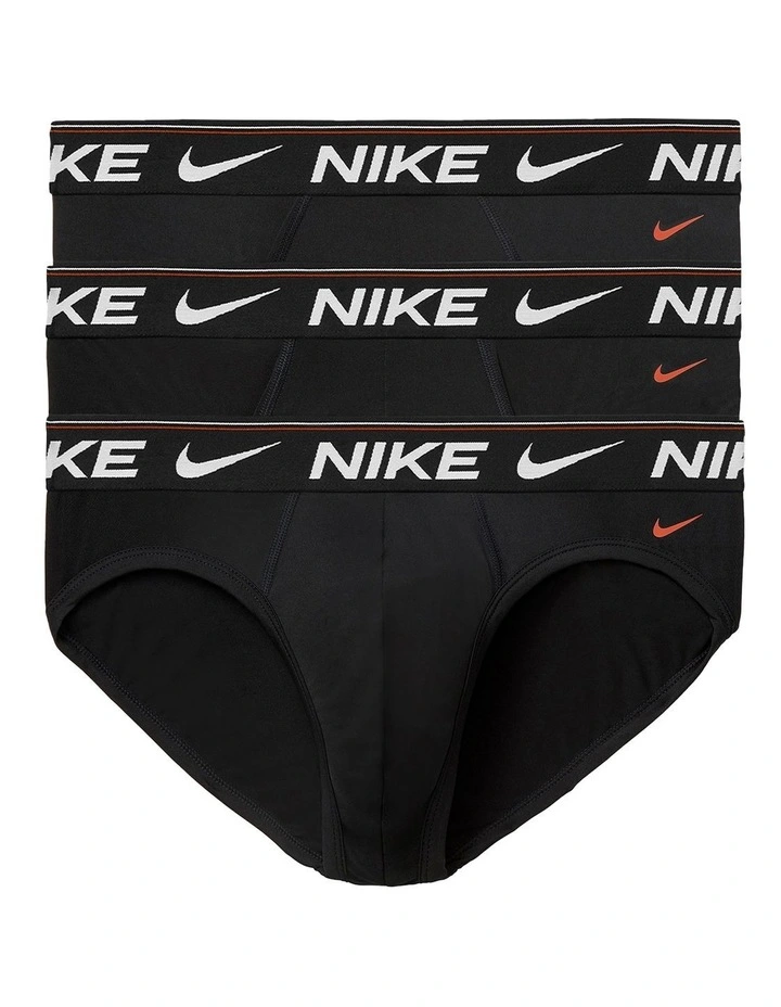 Micro Trek Briefs 3 Pack in Black