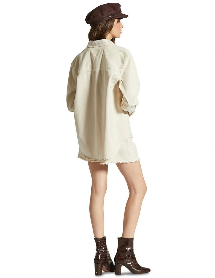 Bowery Boyfriend Overshirt in Natural