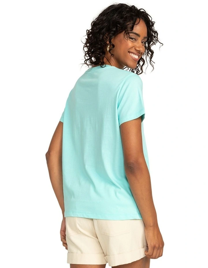 Ocean Road Loose T-shirt in Aruba Blue