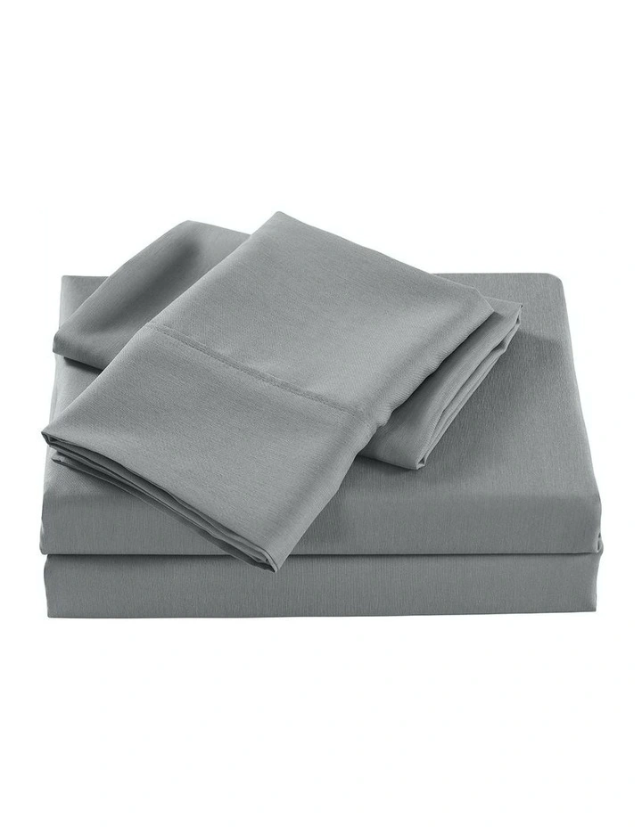 Bamboo Cooling Sheet Set in Silver Grey
