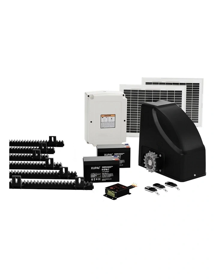 Automatic Sliding Gate Opener Kit 20W Solar 6m 600kg
