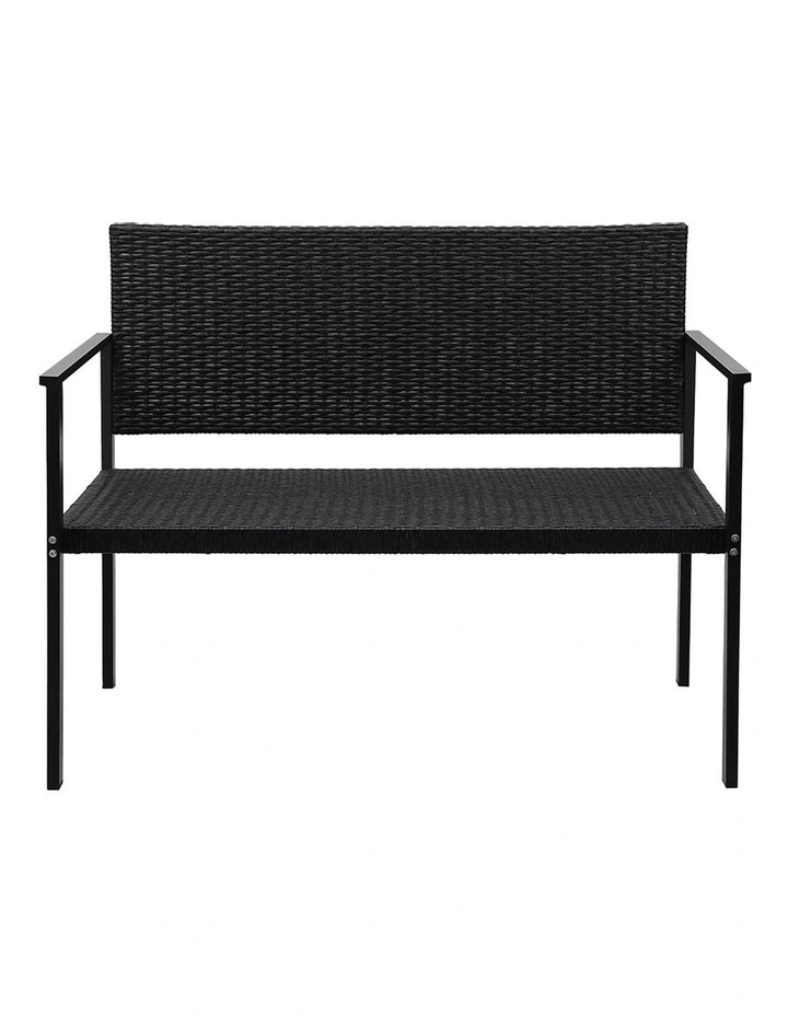 Outdoor Garden Bench in Black