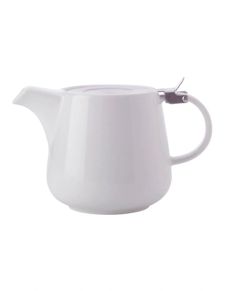 Basics Teapot with Infuser Gift Boxed 1.2L in White