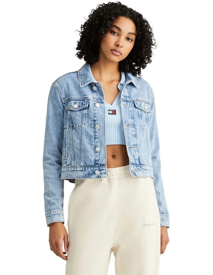 Izzie Slim Denim Jacket in Blue