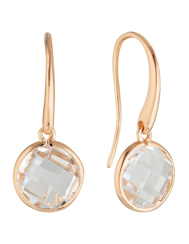 Lucent Hook Large Rose Gold Drop Earrings