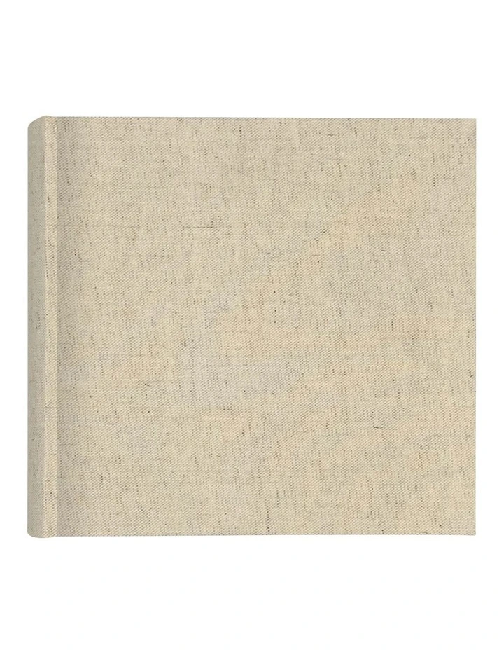 Plush Linen Photo Album 200 Photo Capacity in Cream
