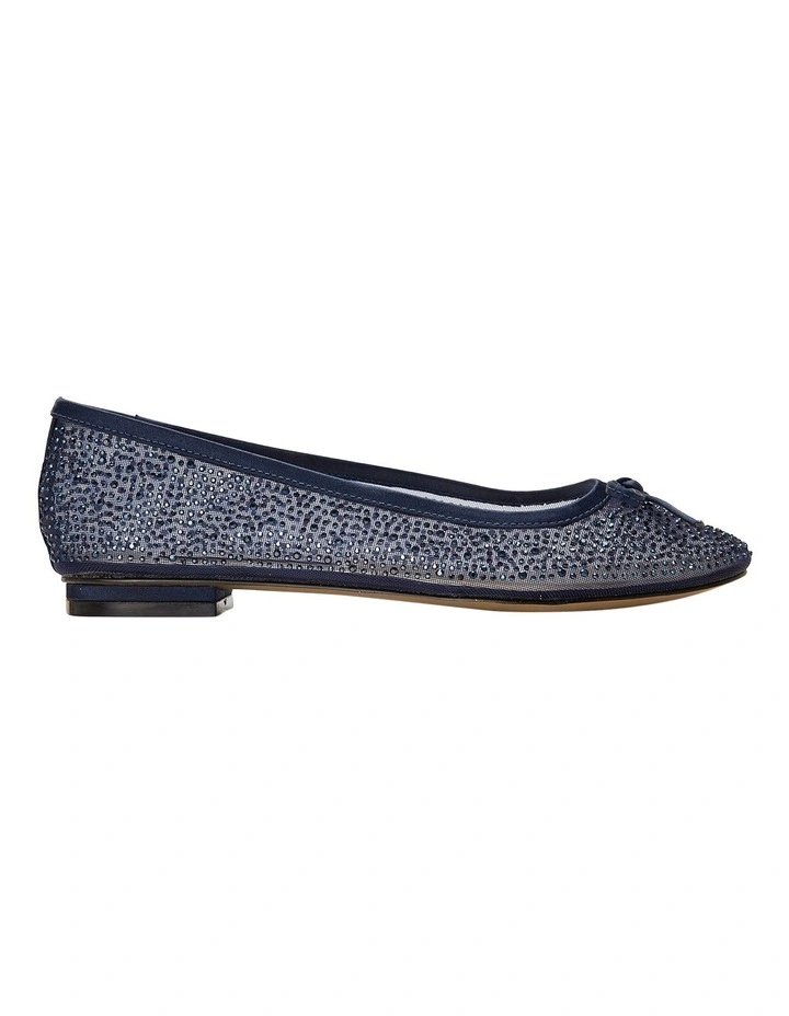 A.P.Too Twinkle Navy Silk Pump
