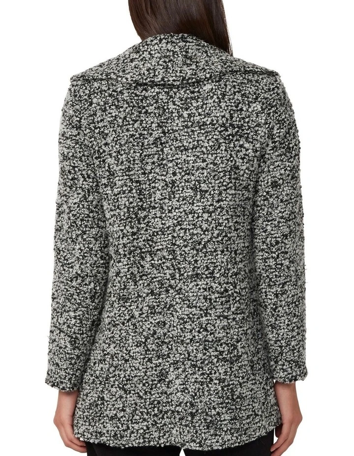 Davenport Coat in Black/White