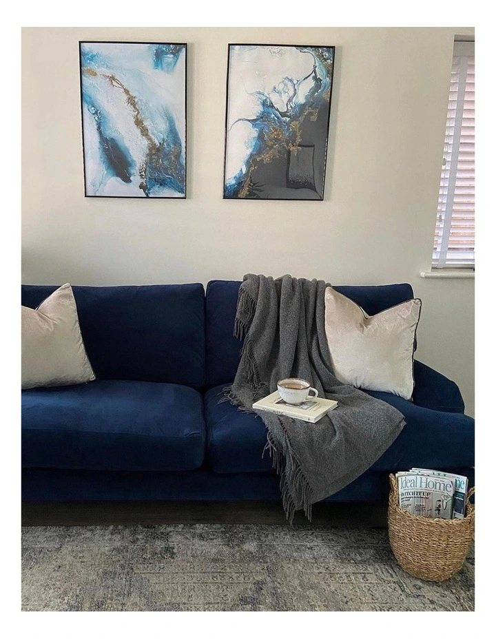 Hampton Throw Blanket in Slate