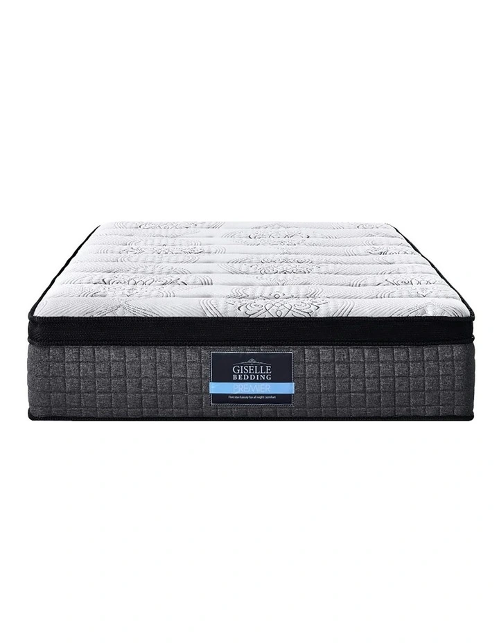 Euro Top Latex Layer Queen Mattress 9 Zone 34cm in White