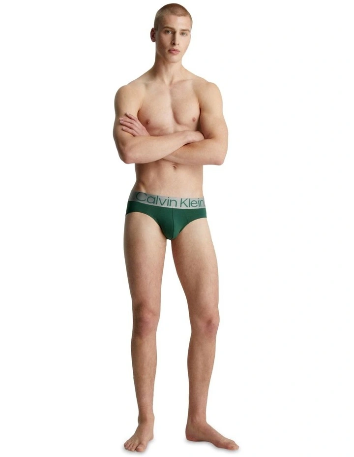 Reconsidered Steel Low Rise Microfibre Briefs 3 Pack in Multi