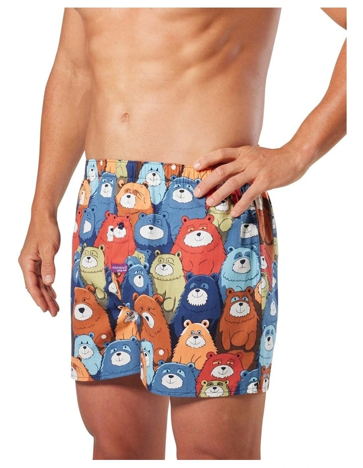 Funny Bears Cotton Boxer Shorts in Multi