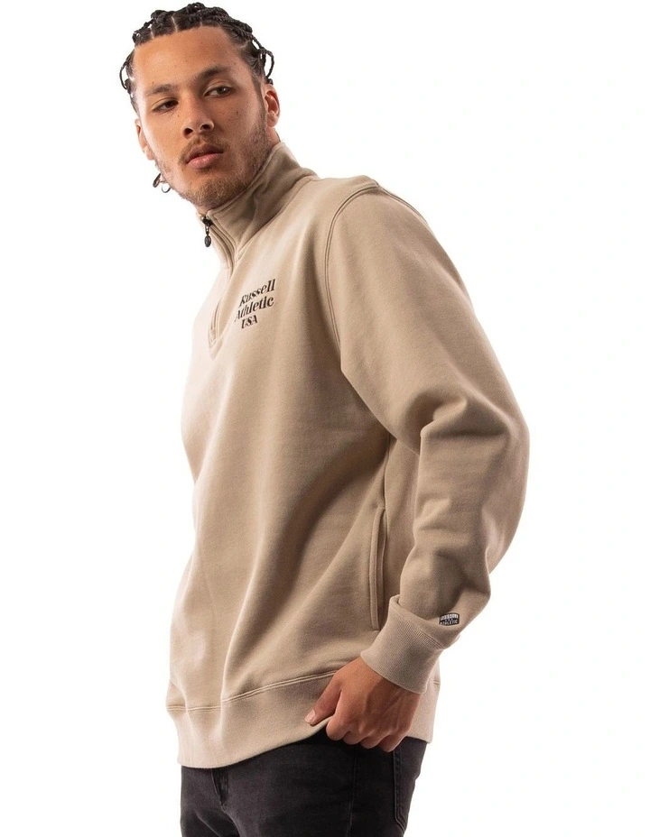 Serif 1/4 Zip Top in Earth