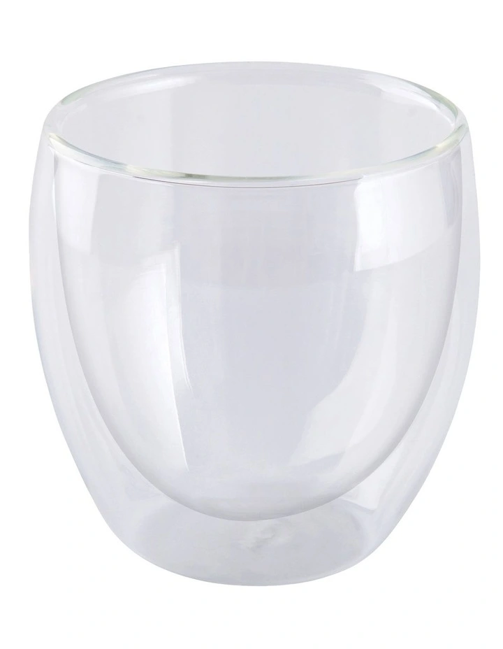 Blend Double Wall Cup 250ML Set of 8 Gift Boxed in Clear
