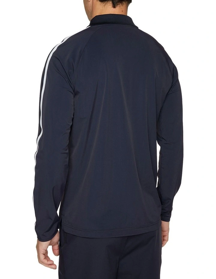 Prestwick Long Sleeve Polo in Navy