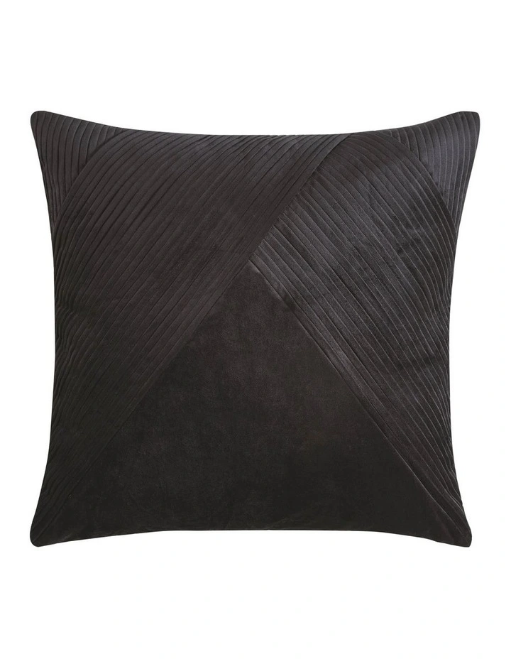 Vienna European Pillowcase in Black