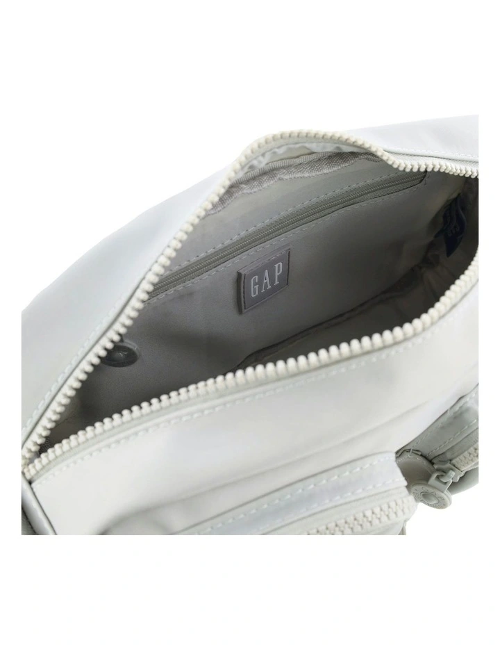 Nylon Double Pocket Cross-Body in Chino
