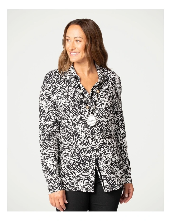 Schwarz Printed Shirt in Multi
