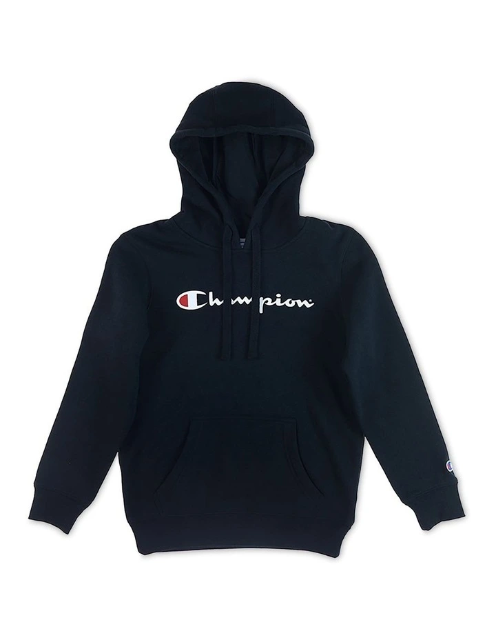 Script Hoodie in Black